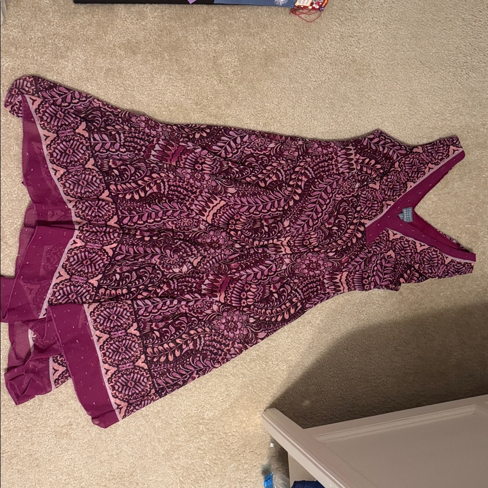Rabbit Rabbit Rabbit Pink and Purple Floral Dress